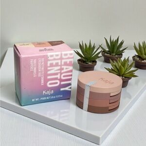Kaja Play Bento Bronzer Blush Blendable Sculpting Trio 08 Chocolate Dahlia